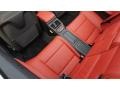 Coral Red/Black Dakota Leather Rear Seat Photo for 2011 BMW 3 Series #109648522