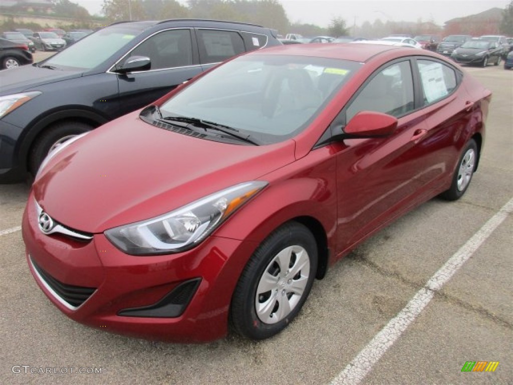 2016 Elantra SE - Red / Beige photo #2