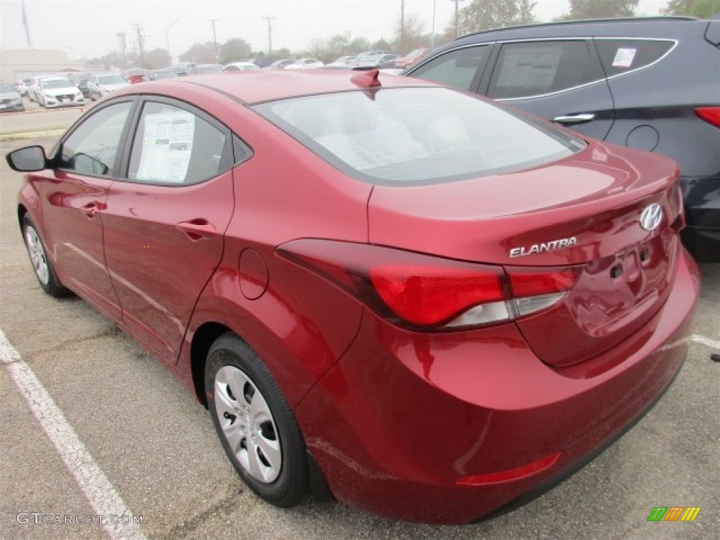 2016 Elantra SE - Red / Beige photo #3