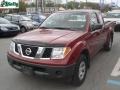 2008 Red Brawn Nissan Frontier XE King Cab  photo #14