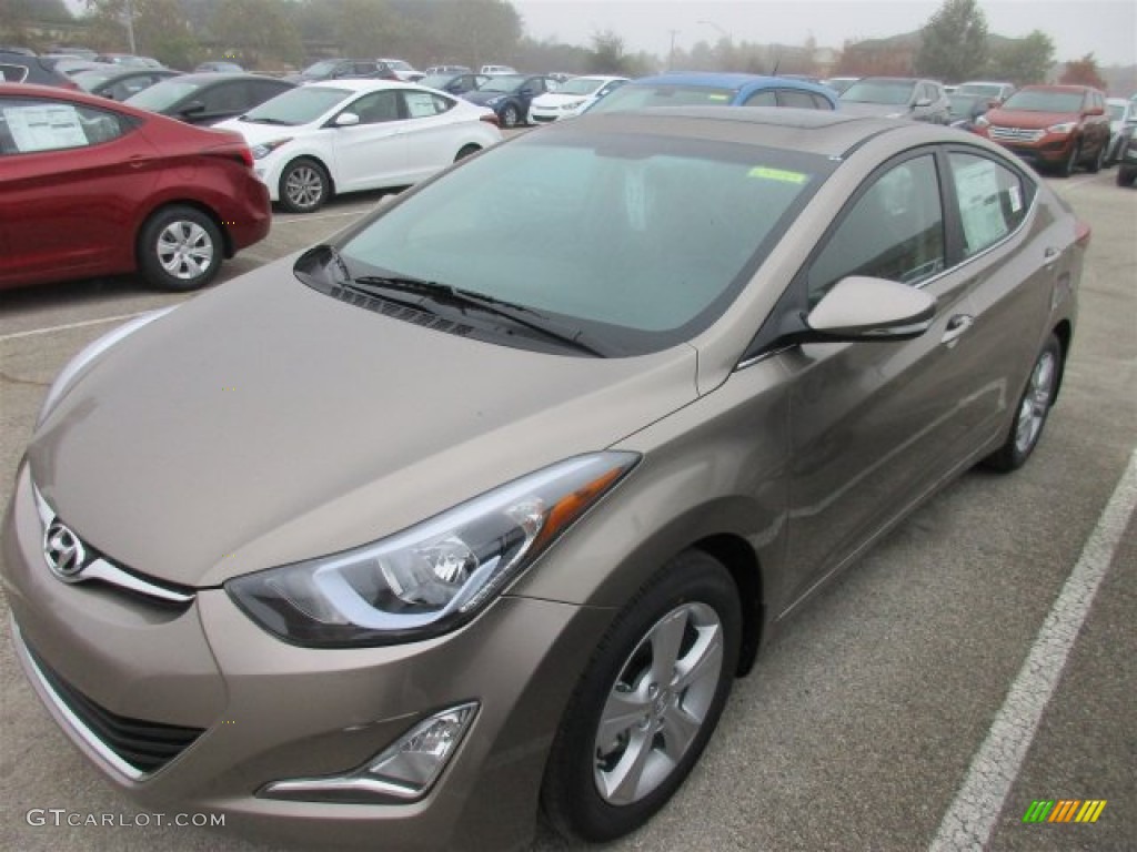 2016 Elantra Value Edition - Desert Bronze / Black photo #2