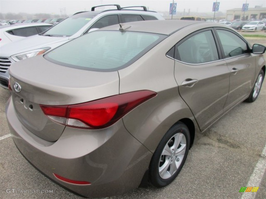 2016 Elantra Value Edition - Desert Bronze / Black photo #6