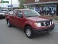 2008 Red Brawn Nissan Frontier XE King Cab  photo #16