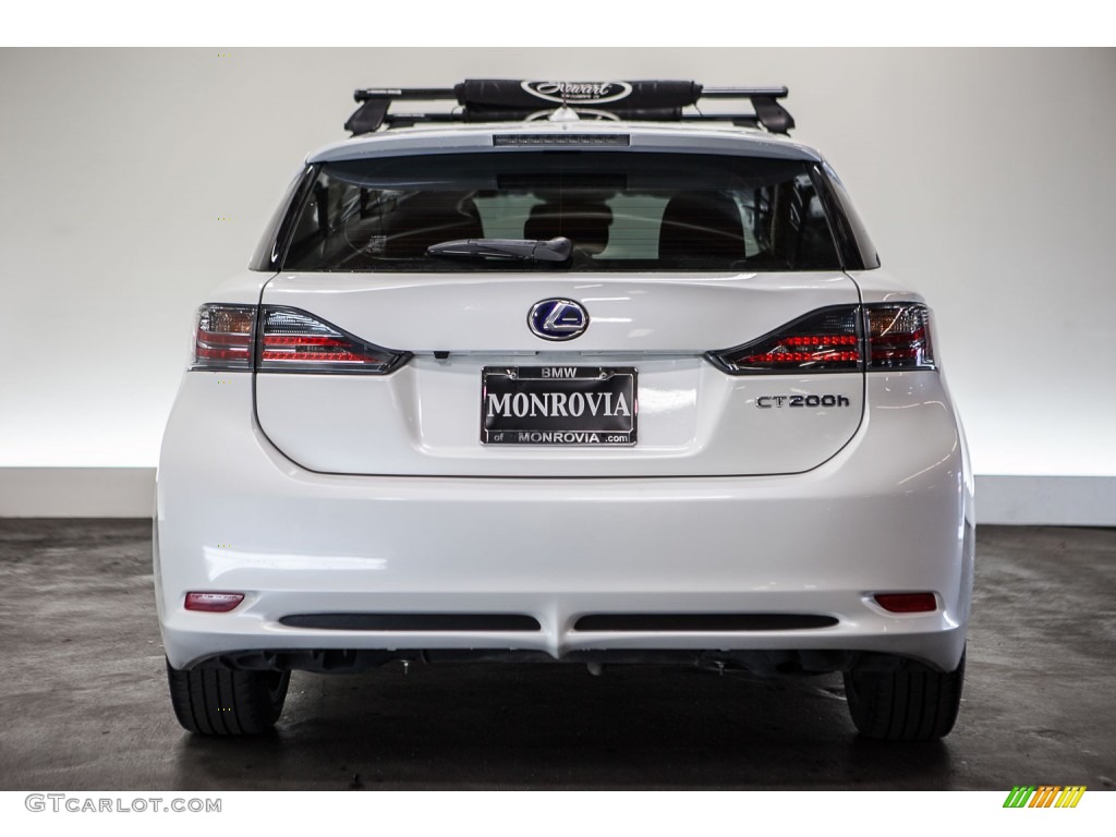 2012 CT 200h Hybrid Premium - Starfire White Pearl / Caramel Nuluxe photo #3