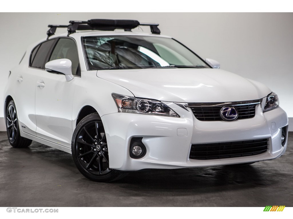 2012 CT 200h Hybrid Premium - Starfire White Pearl / Caramel Nuluxe photo #12