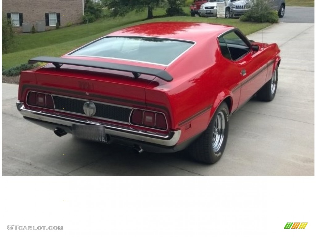 1972 Mustang Mach 1 Coupe - Bright Red / Black photo #5