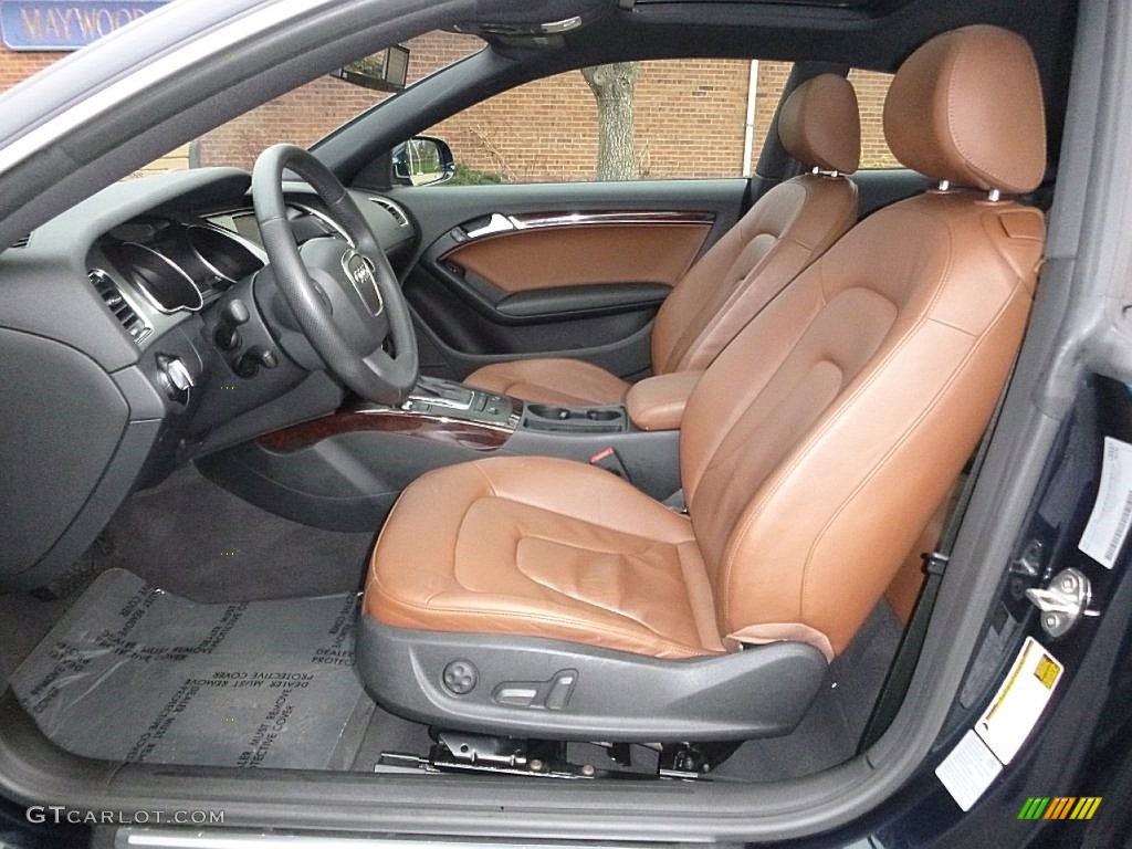 Cinnamon Brown Interior 2010 Audi A5 2.0T quattro Coupe Photo #109654713