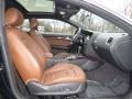 2010 Audi A5 Cinnamon Brown Interior Front Seat Photo
