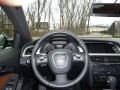 2010 Audi A5 Cinnamon Brown Interior Steering Wheel Photo