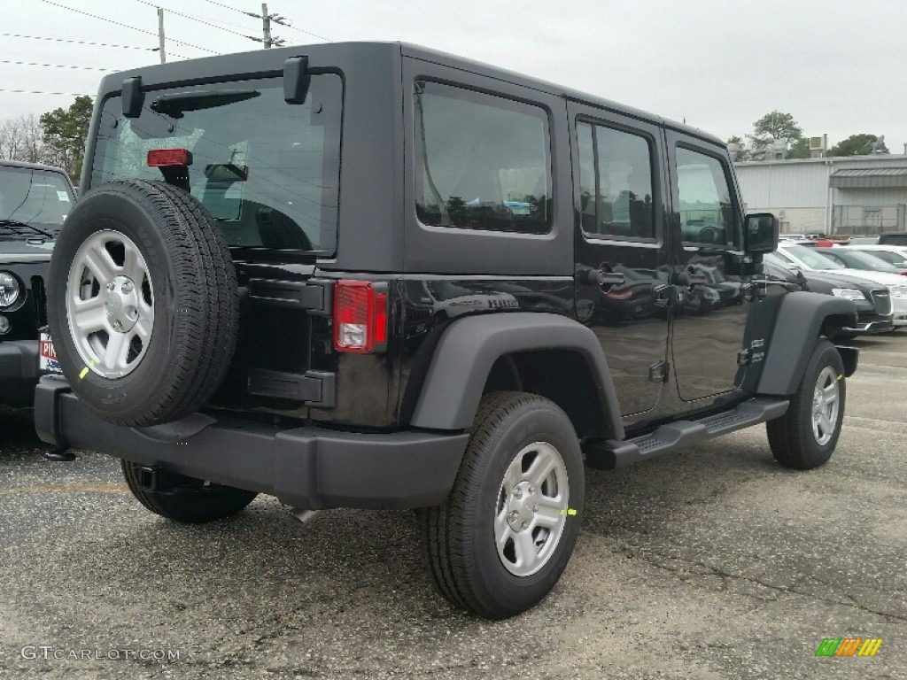 2016 Wrangler Unlimited Sport 4x4 - Black / Black photo #4