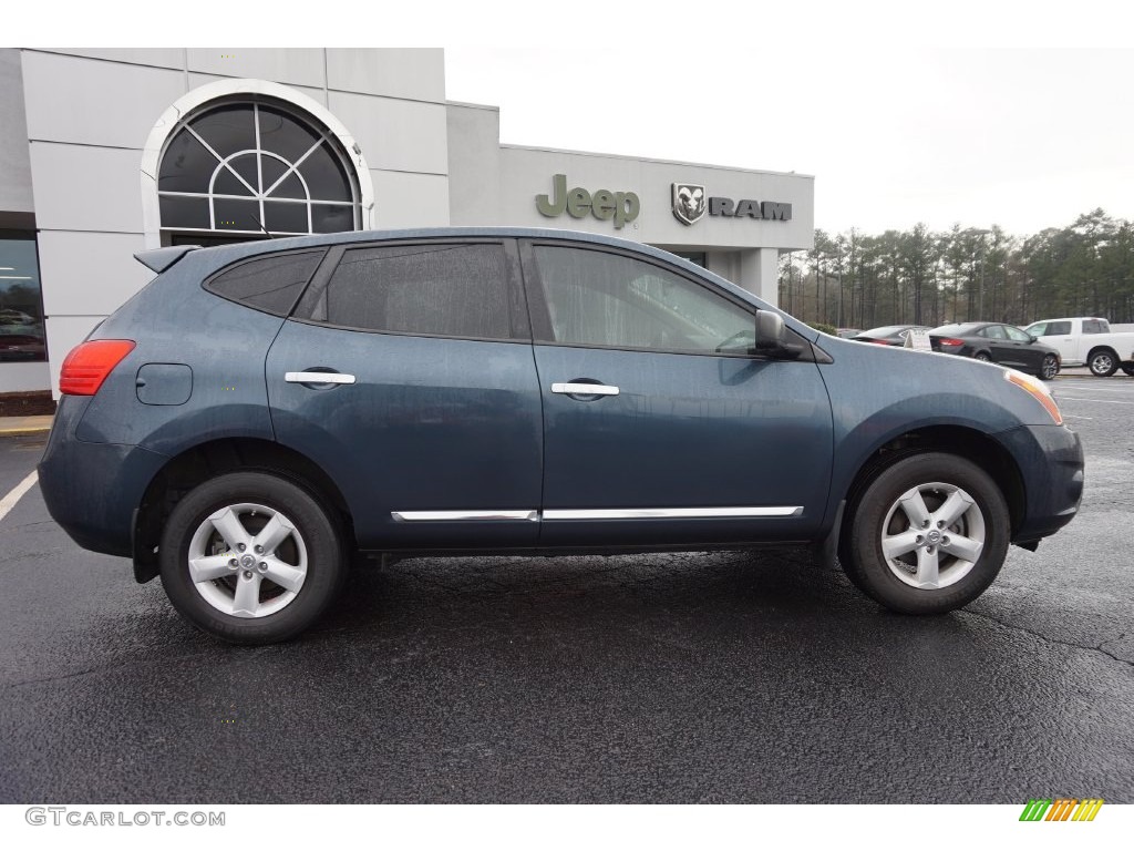 2012 Rogue S AWD - Graphite Blue / Gray photo #8