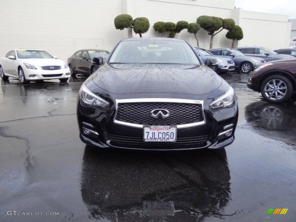 2015 Q50 3.7 - Black Obsidian / Graphite photo #2