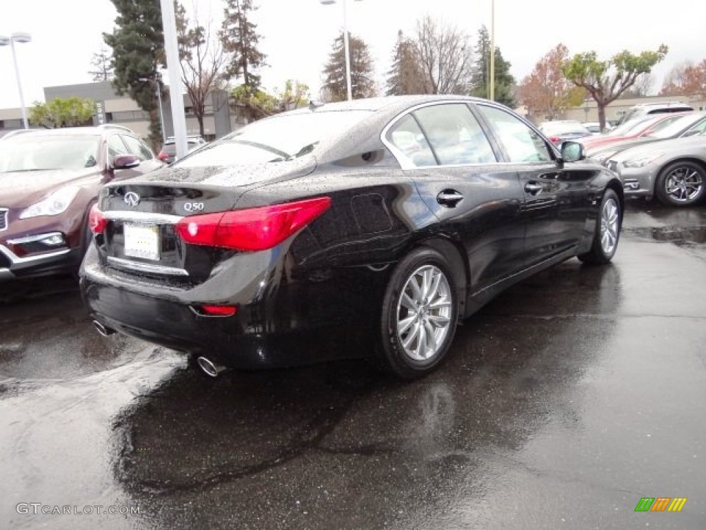 2015 Q50 3.7 - Black Obsidian / Graphite photo #7