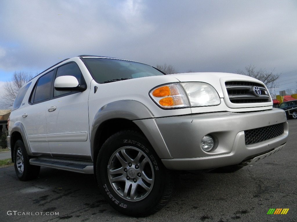 2004 Sequoia SR5 - Natural White / Oak photo #2