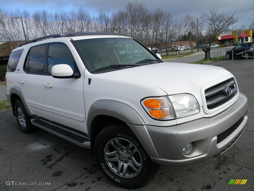 2004 Sequoia SR5 - Natural White / Oak photo #3