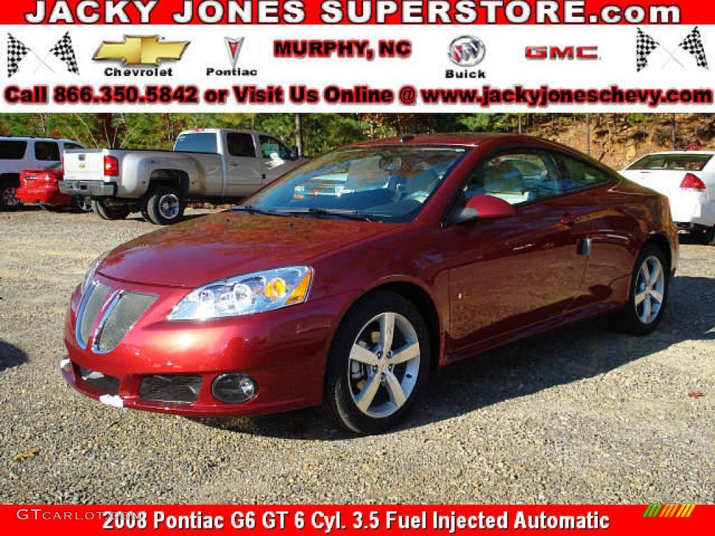 2008 G6 GT Coupe - Performance Red Metallic / Light Taupe photo #1