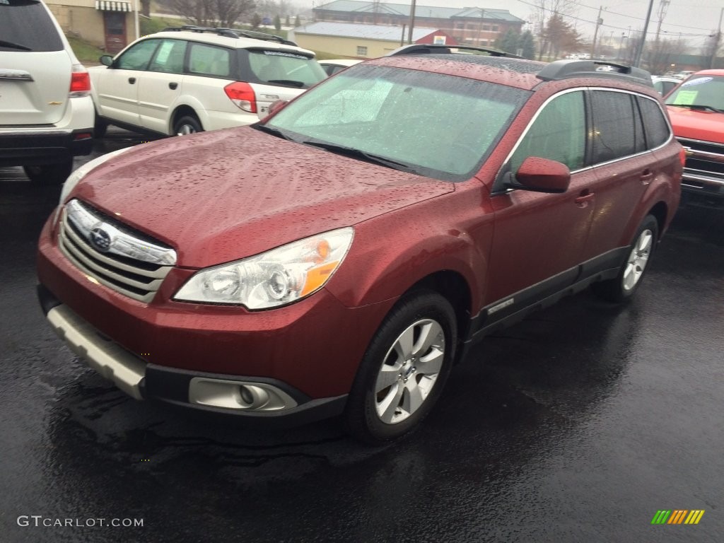 2011 Outback 3.6R Limited Wagon - Ruby Red Pearl / Warm Ivory photo #3