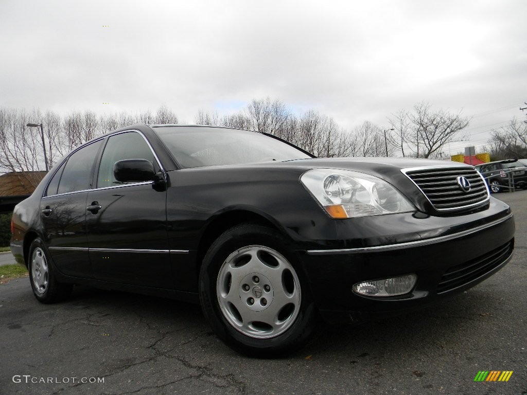 2001 LS 430 - Black Onyx / Ecru Beige photo #2