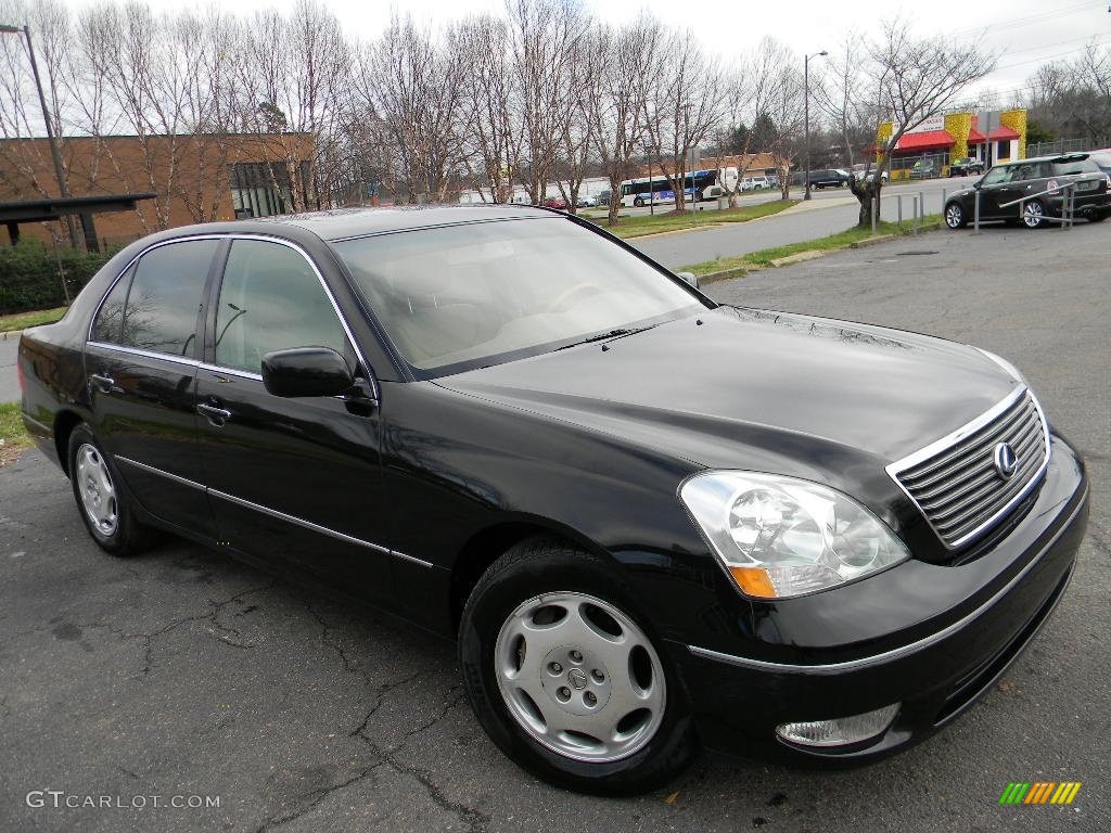 2001 LS 430 - Black Onyx / Ecru Beige photo #3