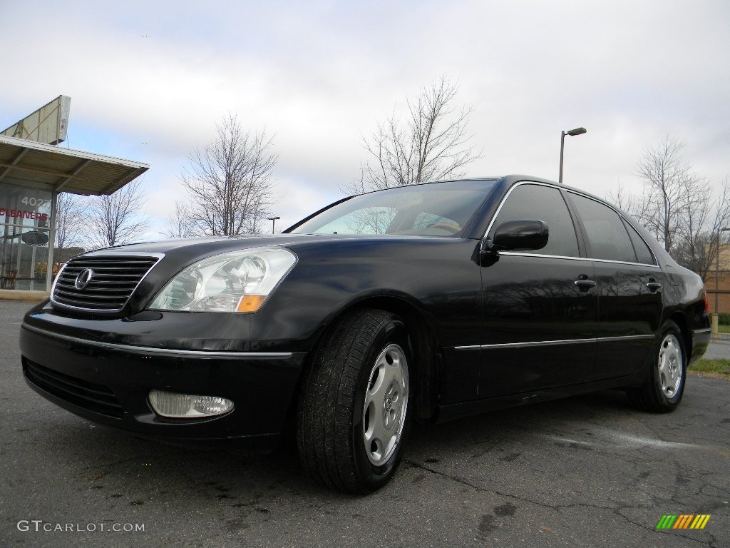 2001 LS 430 - Black Onyx / Ecru Beige photo #6