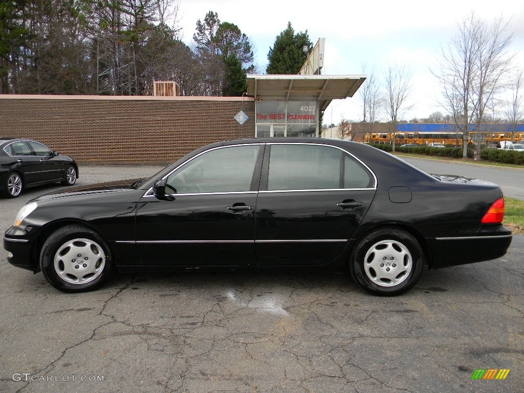 2001 LS 430 - Black Onyx / Ecru Beige photo #7