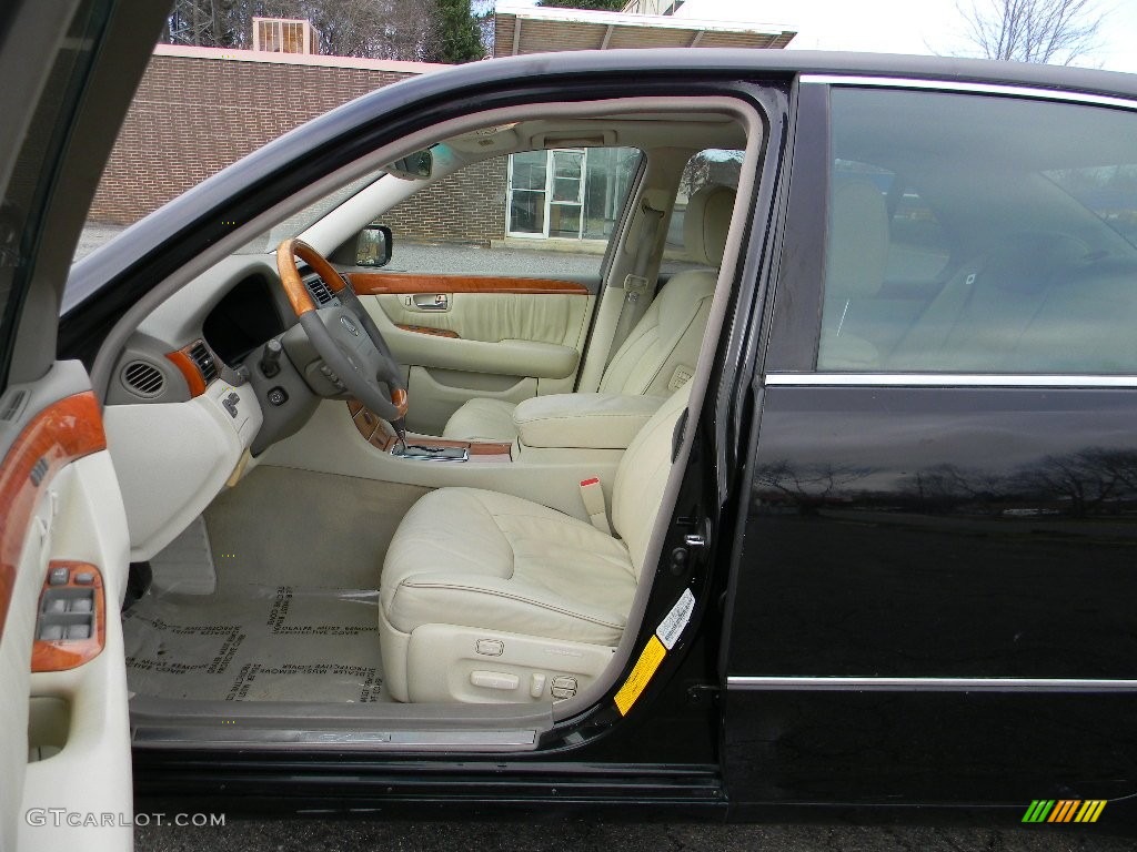 2001 LS 430 - Black Onyx / Ecru Beige photo #16