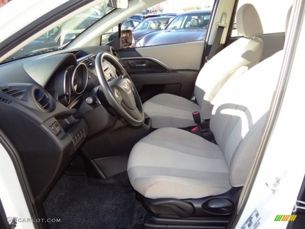 2013 MAZDA5 Sport - Crystal White Pearl / Sand photo #9