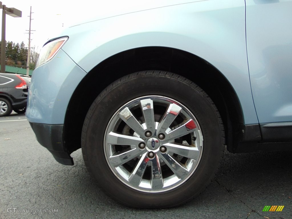 2008 Edge Limited - Light Ice Blue Metallic / Camel photo #11