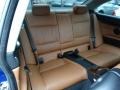 2008 BMW 3 Series Saddle Brown/Black Interior Rear Seat Photo