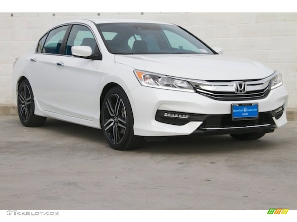 2016 Accord Sport Sedan - White Orchid Pearl / Black photo #1