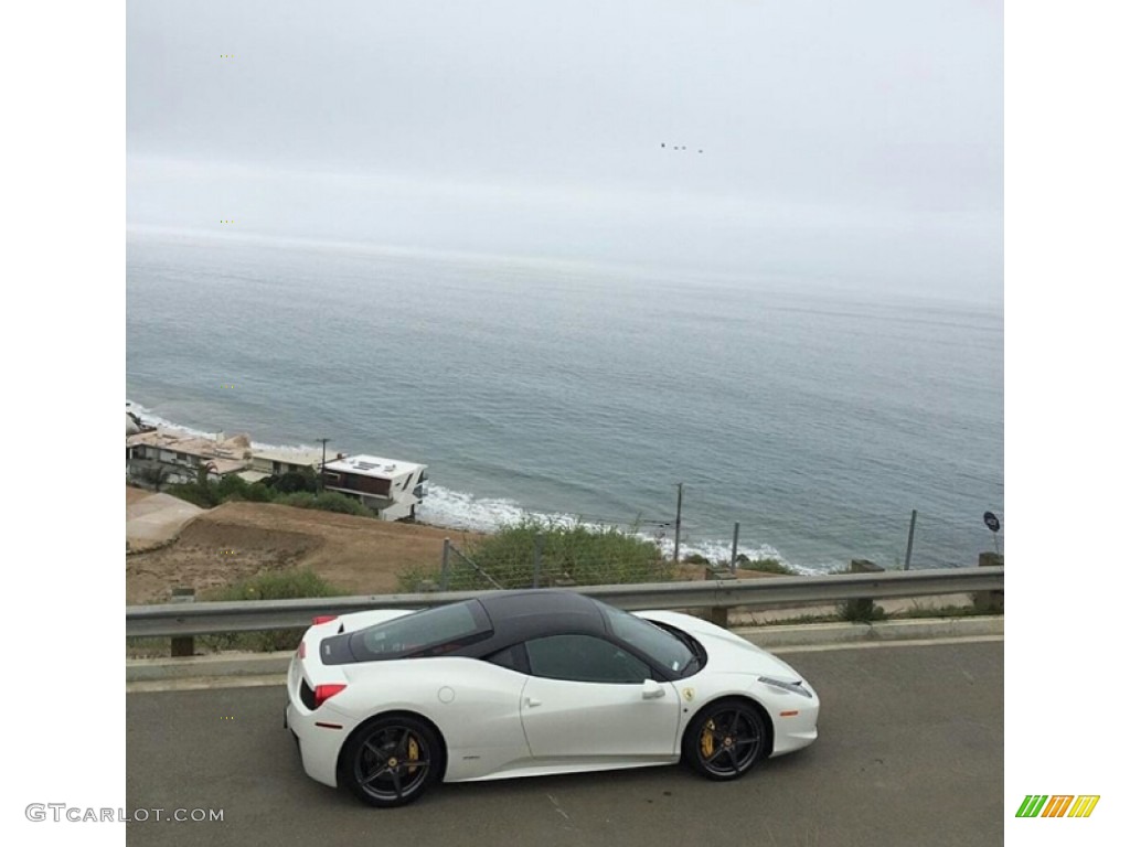 2014 458 Italia - Bianco Avus (White) / Charcoal photo #10
