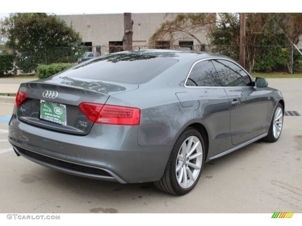 2015 A5 Premium Plus quattro Coupe - Monsoon Gray Metallic / Black photo #11