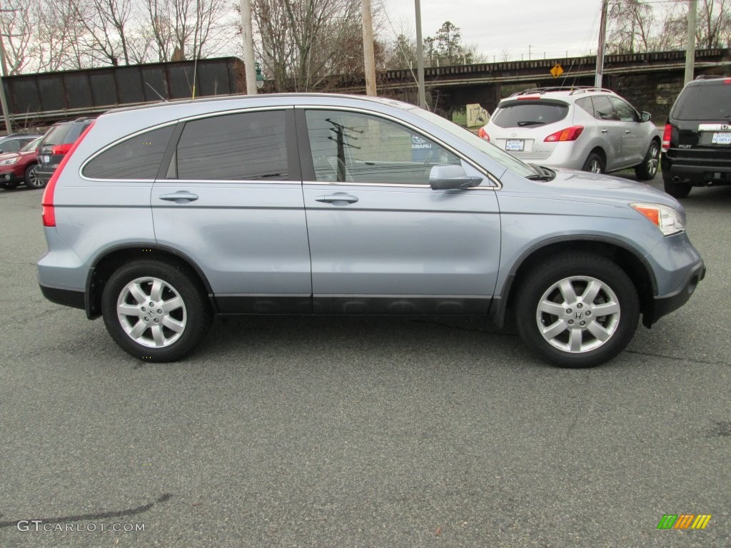 2009 CR-V EX-L 4WD - Glacier Blue Metallic / Gray photo #5