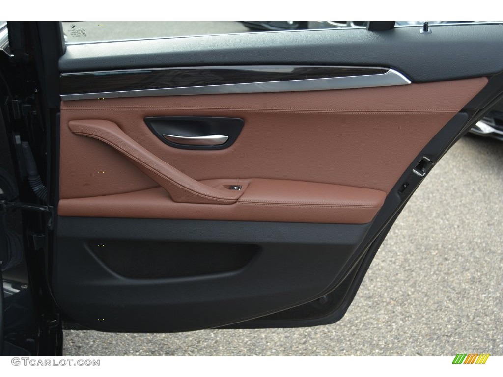 2013 BMW 5 Series 528i xDrive Sedan Cinnamon Brown Door Panel Photo #109666205