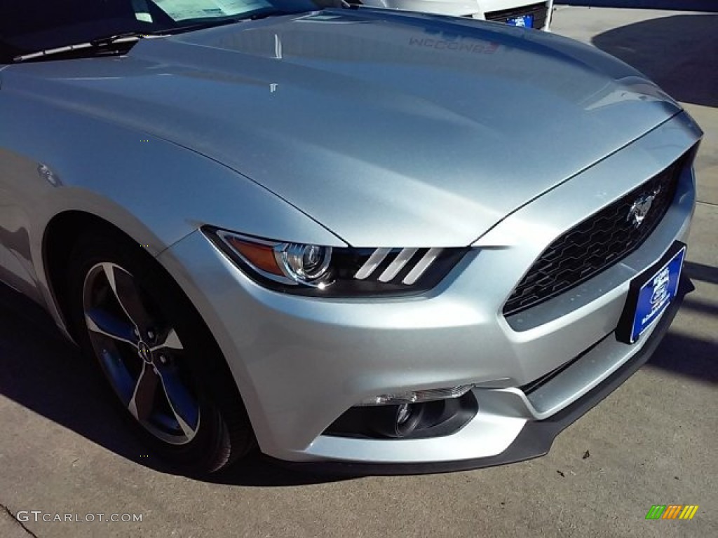 2016 Mustang V6 Coupe - Ingot Silver Metallic / Ebony photo #2