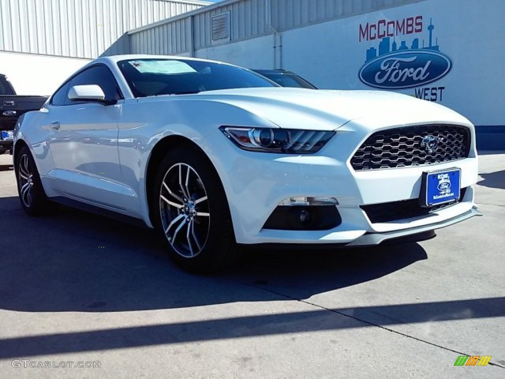 2016 Mustang EcoBoost Coupe - Oxford White / Ebony photo #1