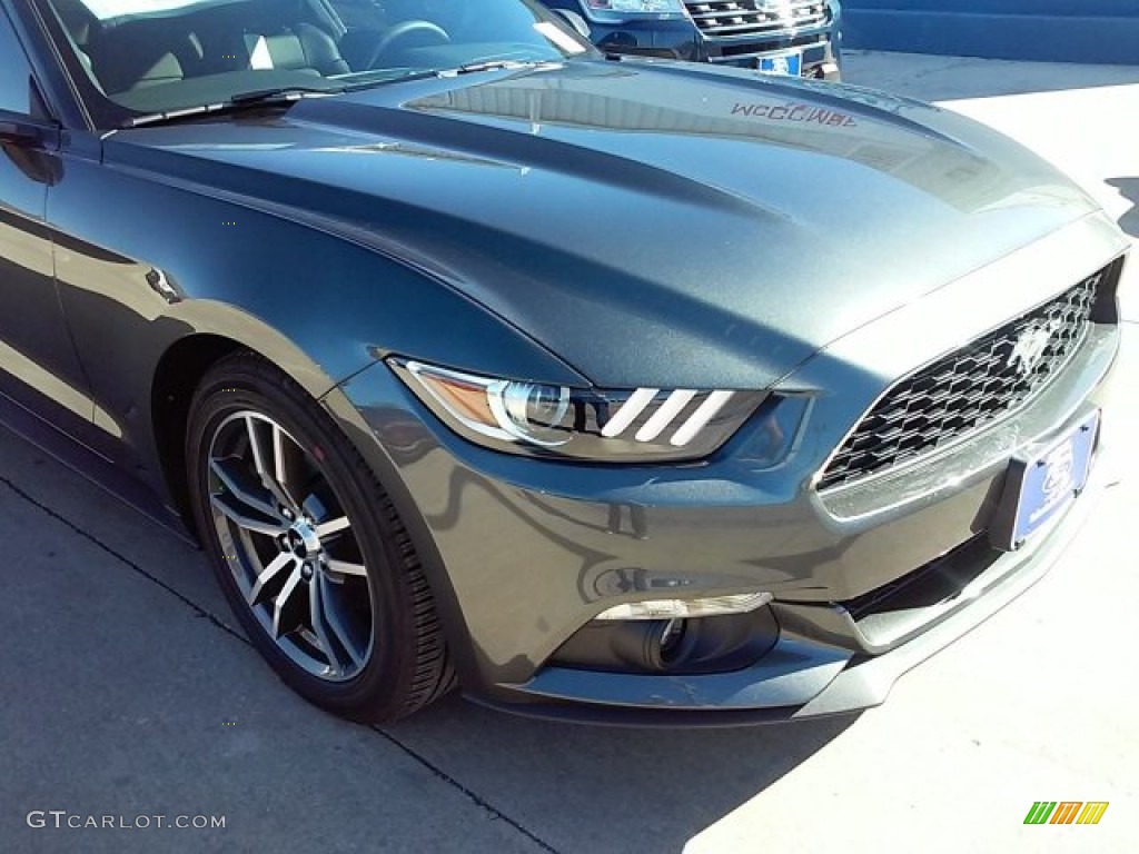 2016 Mustang EcoBoost Premium Coupe - Magnetic Metallic / Ebony photo #2