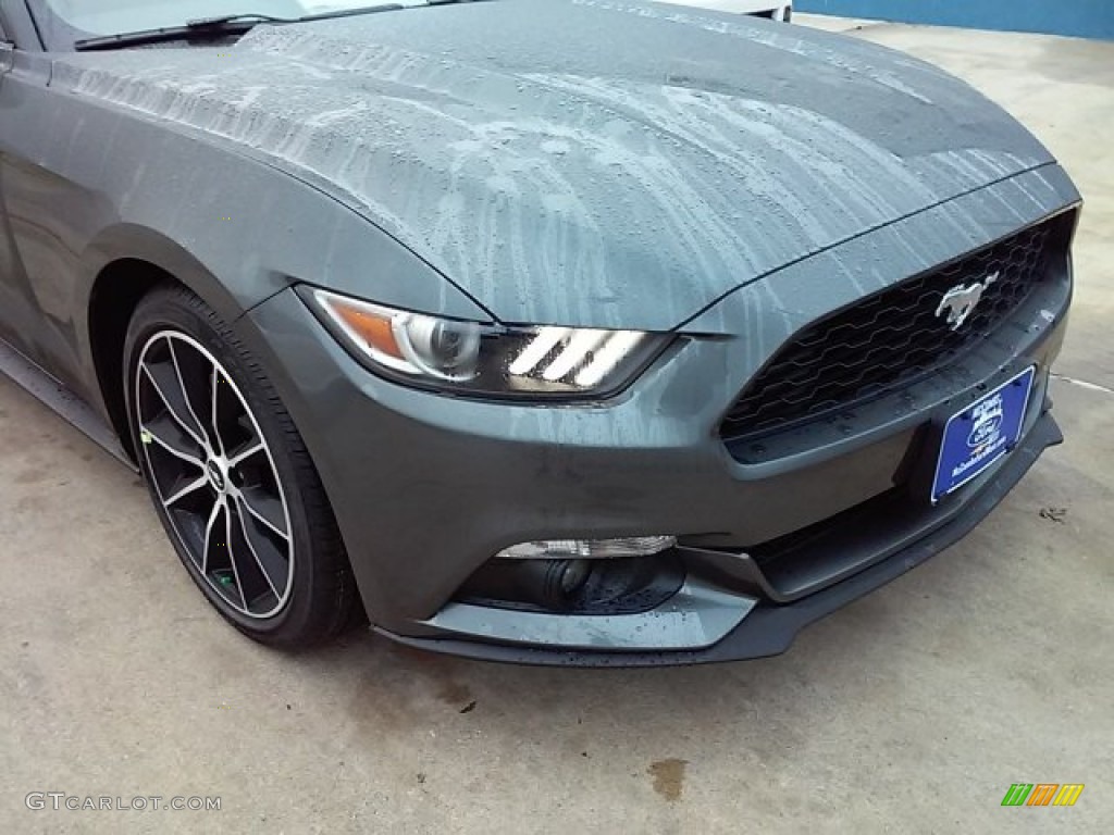 2016 Mustang EcoBoost Coupe - Magnetic Metallic / Ebony photo #2