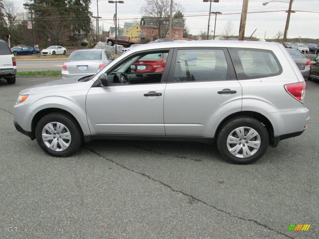 2009 Forester 2.5 X - Spark Silver Metallic / Black photo #9