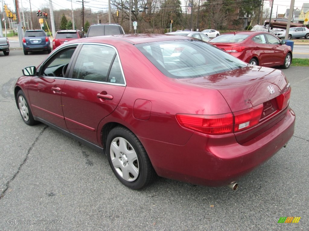 2005 Accord LX V6 Sedan - Redondo Red Pearl / Gray photo #8