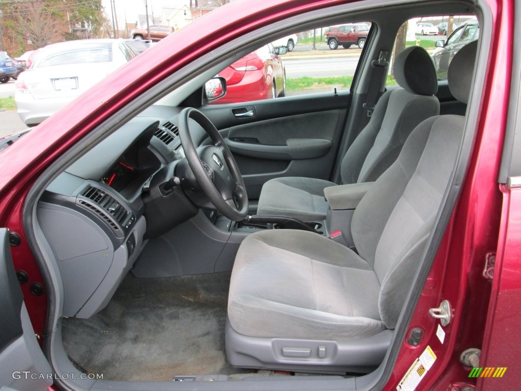 2005 Accord LX V6 Sedan - Redondo Red Pearl / Gray photo #12