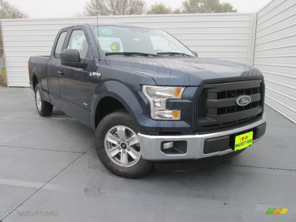 2016 F150 XL SuperCab - Blue Jeans / Medium Earth Gray photo #1