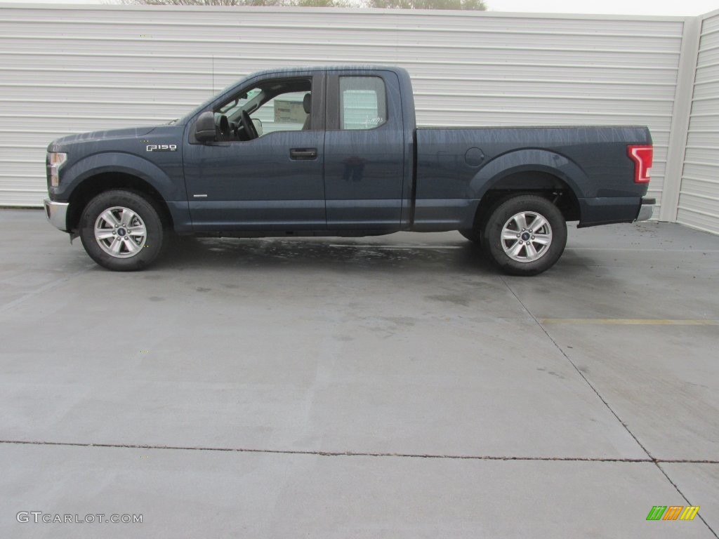 2016 F150 XL SuperCab - Blue Jeans / Medium Earth Gray photo #6