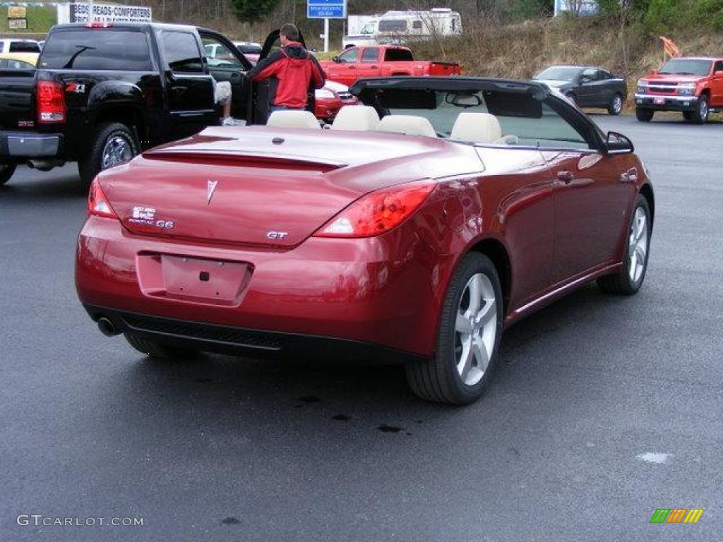 2009 G6 GT Convertible - Performance Red Metallic / Light Taupe photo #15