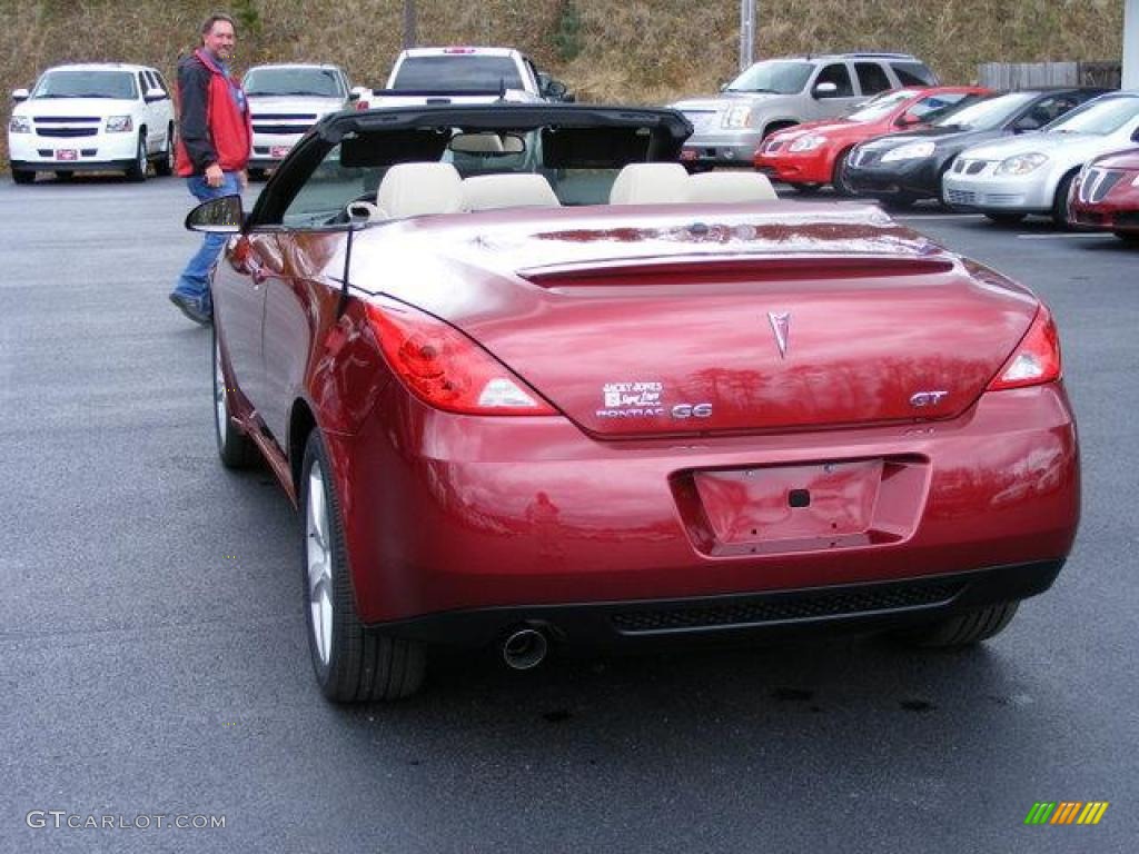 2009 G6 GT Convertible - Performance Red Metallic / Light Taupe photo #16