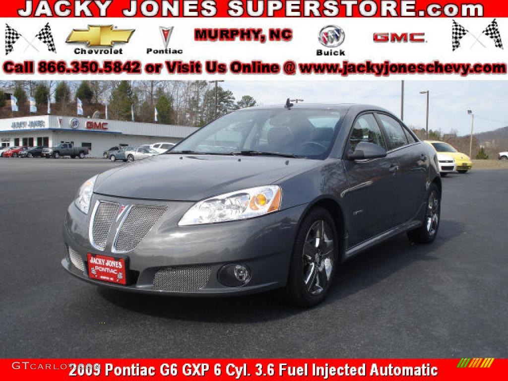 2009 G6 GXP Sedan - Dark Steel Gray Metallic / Ebony/Light Titanium photo #1