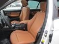 2016 BMW 3 Series Saddle Brown Interior Front Seat Photo