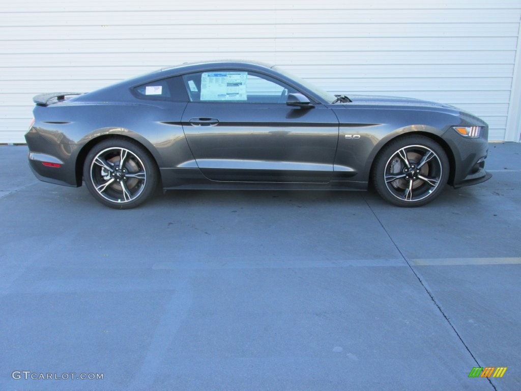 2016 Mustang GT Premium Coupe - Magnetic Metallic / Ebony photo #3