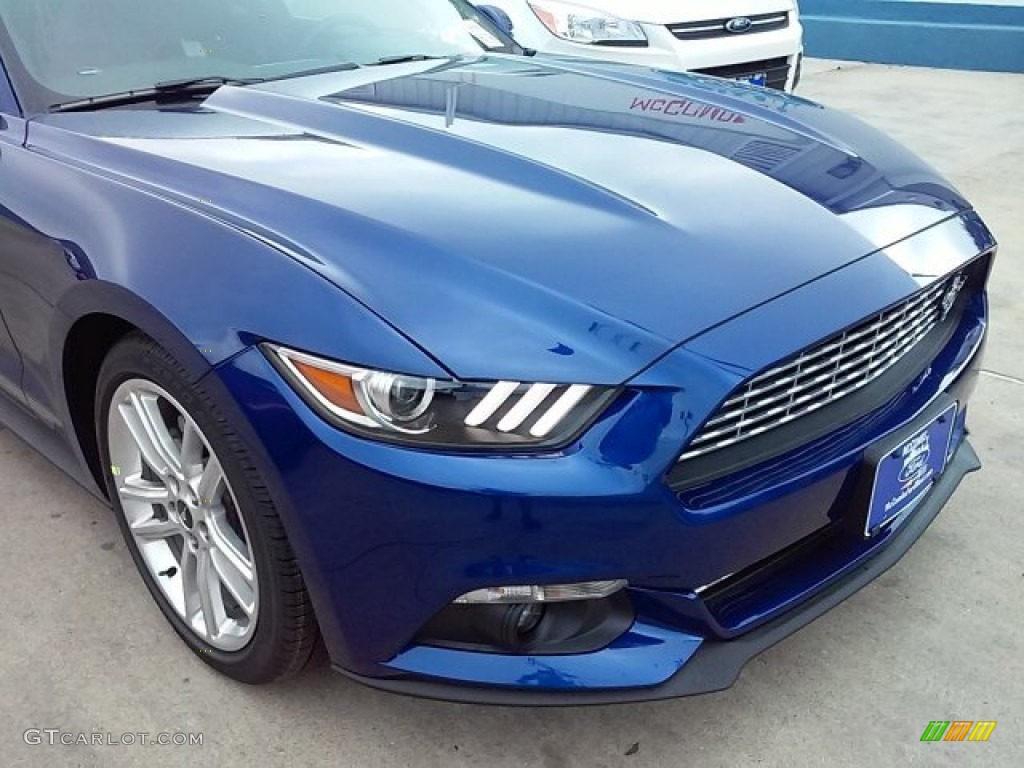 2016 Mustang EcoBoost Premium Coupe - Deep Impact Blue Metallic / Ebony photo #1