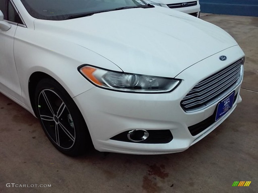 2016 Fusion SE - White Platinum Tri-Coat Metallic / Terracotta/Charcoal Black photo #2